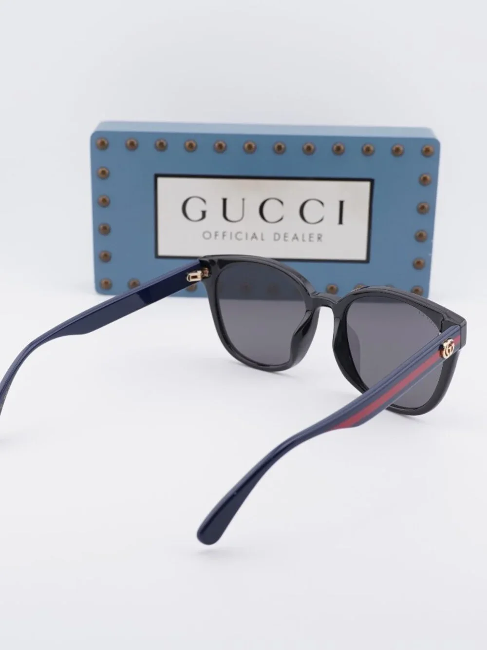 Gucci GG0855SK 002 Square Sunglasses - Black\Grey